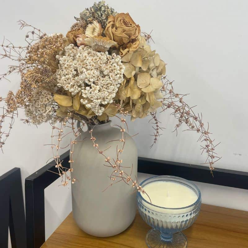 Coconut Wax Candle - 300ml Blue Glass