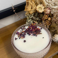 Thumbnail for Coconut Wax Candle - 300ml Pink Glass