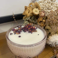 Thumbnail for Coconut Wax Candle - 300ml Pink Glass