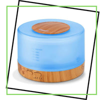 Thumbnail for 500ml essential oil diffuser with blue light