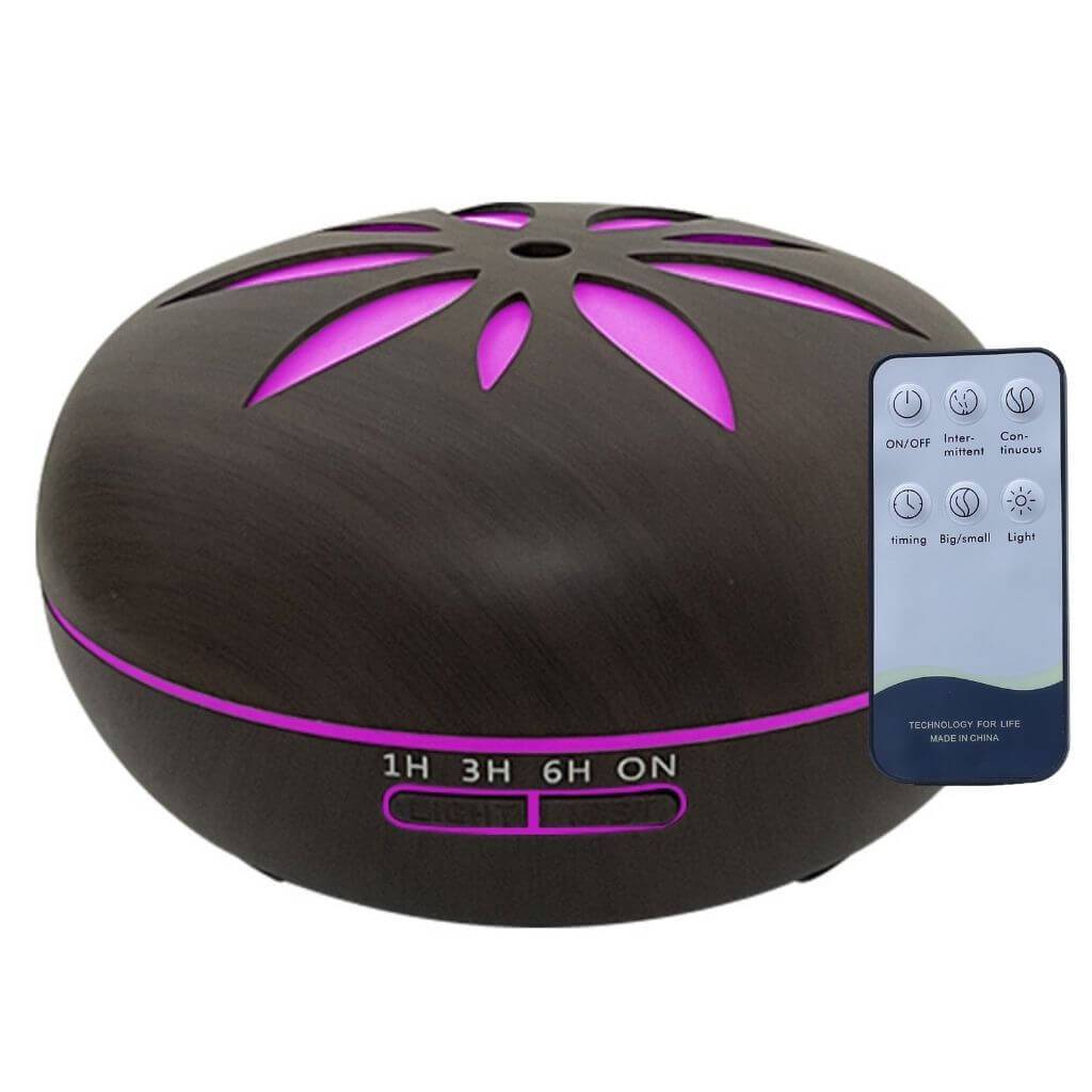 550ml Aroma Essential Oil Diffuser with Remote in NZ - Dark