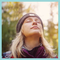 Thumbnail for Woman inhaling a deep breath