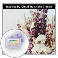 Thumbnail for Daydream wax melts inspired by 'Cloud' by Ariana Grande with floral background