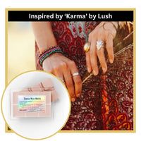 Thumbnail for Gypsy Wax Melts inspired by 'Karma' by Lush with hands wearing rings and bracelets.