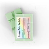 Thumbnail for Pack of 'Headache Relief Wax Melts' by seven scents on a white background