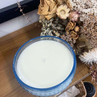 Thumbnail for Coconut Wax Candle - 300ml Blue Glass