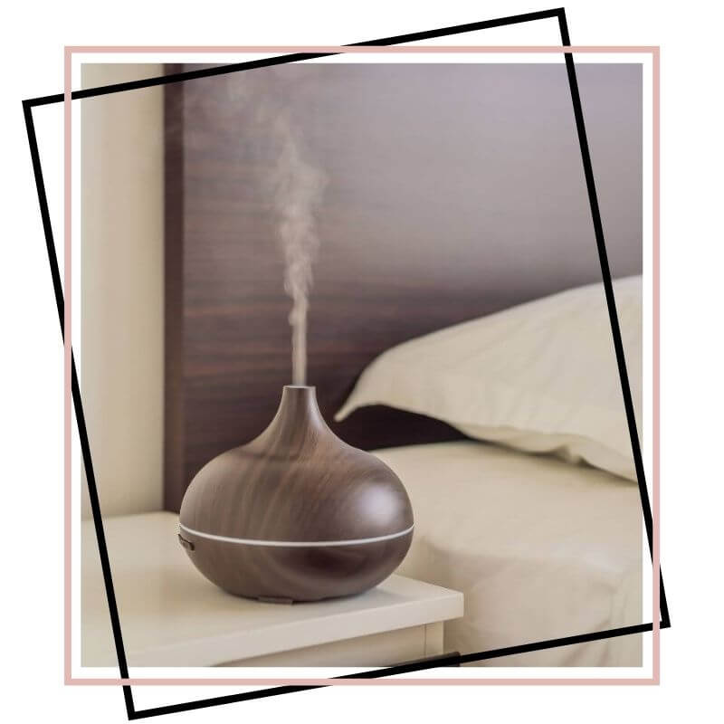 300ml dark essential oil diffuser in bedroom