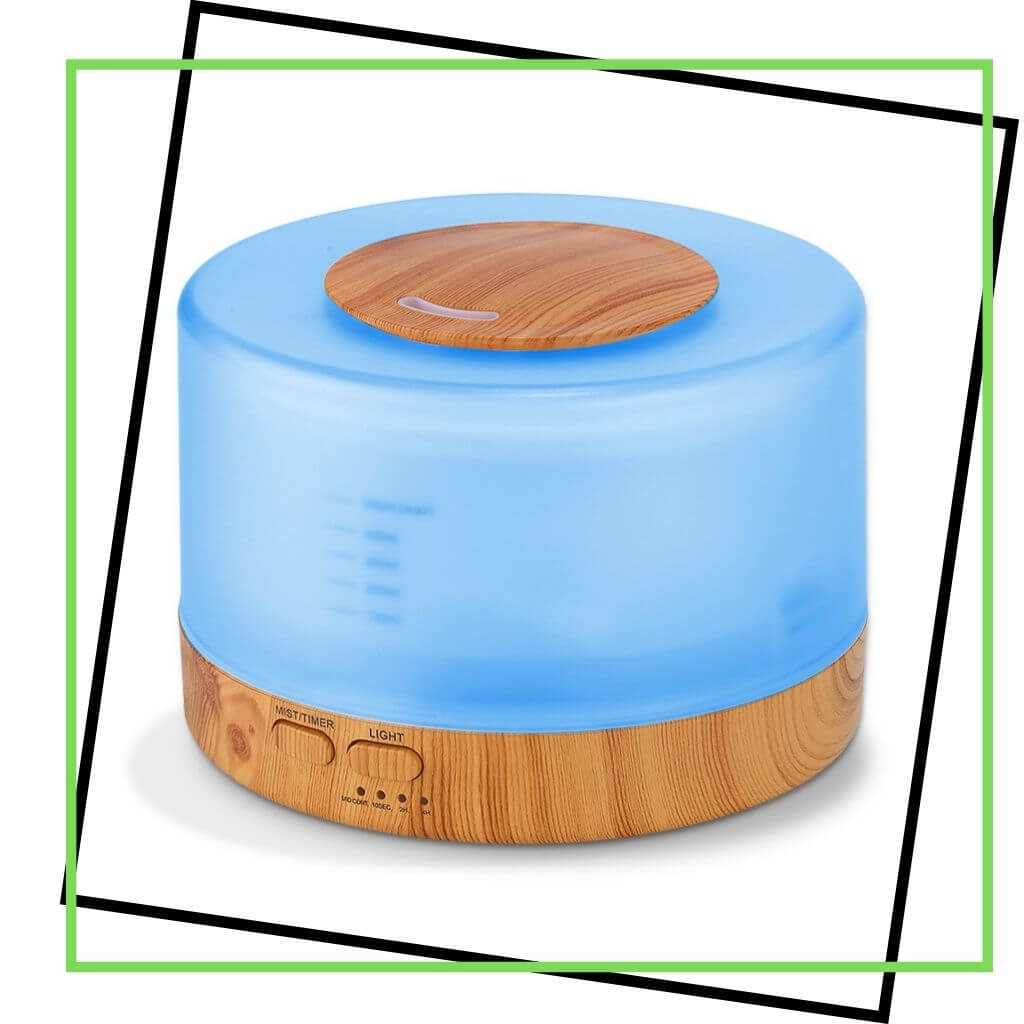 500ml essential oil diffuser with blue light