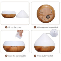 Thumbnail for Celia 500ml Aroma Essential Oil Diffuser with Remote Instructions