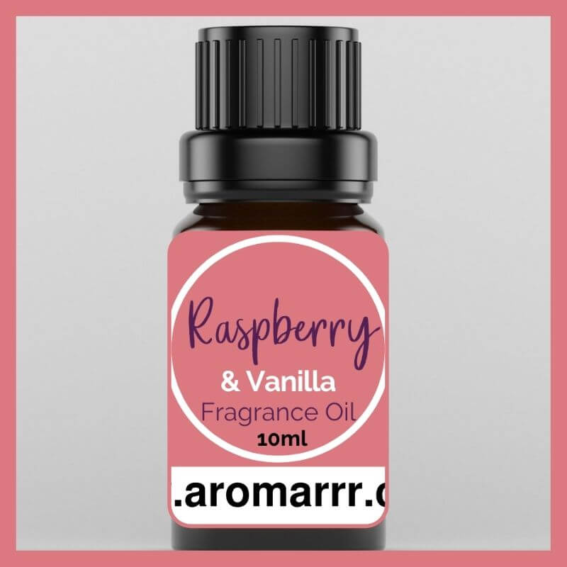 10ml Bottle of Raspberry and Vanilla Fragrance Oil
